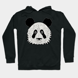 Geometric Panda Hoodie